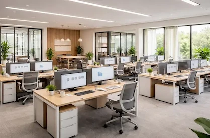 Офисная мебель на заказ в Алматы — столы, шкафы, ресепшн