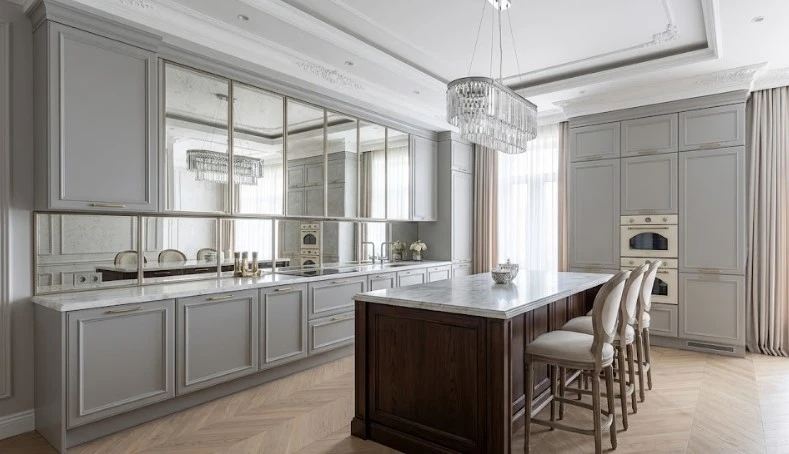 Современная кухня неоклассика на заказ в Алматы TOO HEIM