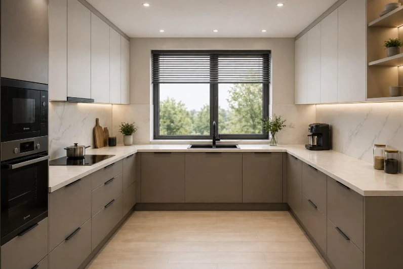 Производство П-образной кухни на заказ в Алматы TOO HEIM