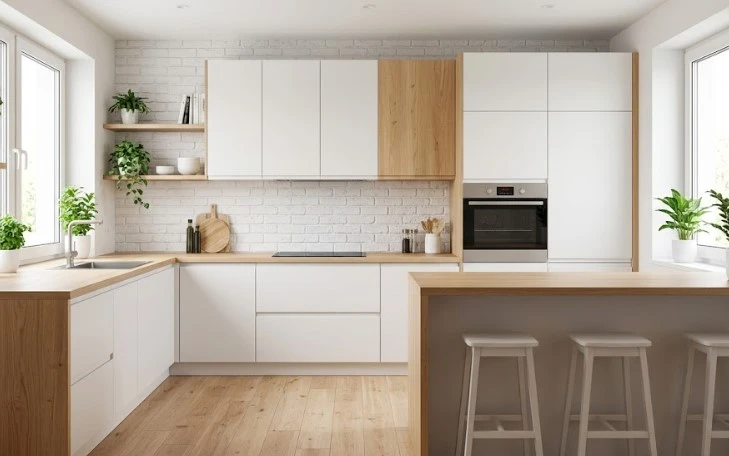 Скандинавская кухня на заказ в Алматы — проект TOO HEIM