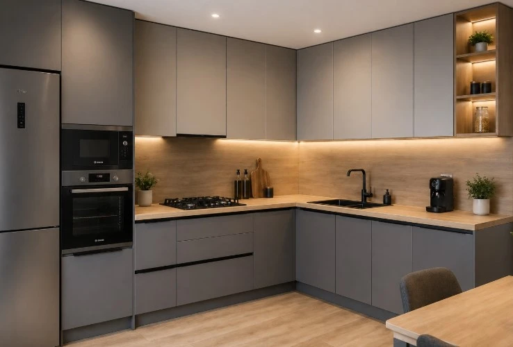 Изготовление угловой кухни на заказ в Алматы TOO HEIM